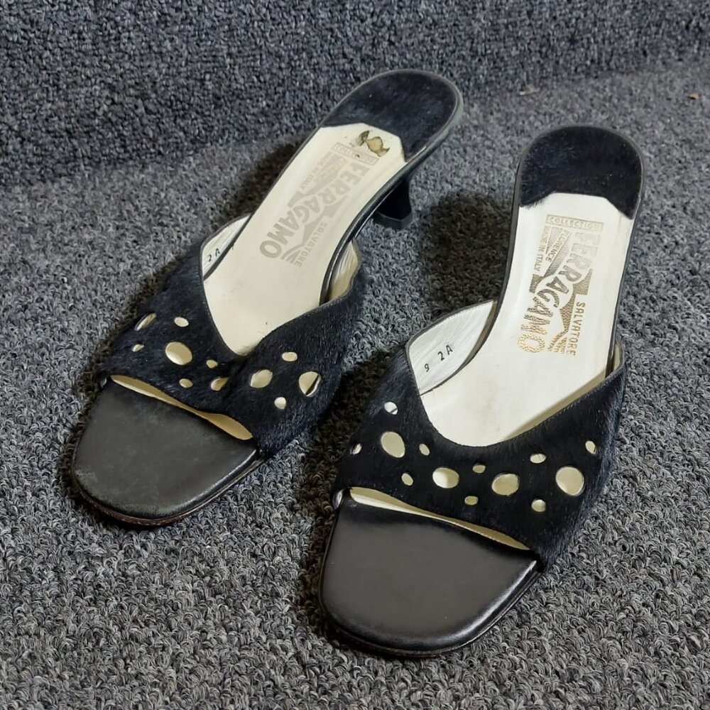 Salvatore Ferragamo Pony-style Calfskin Mules